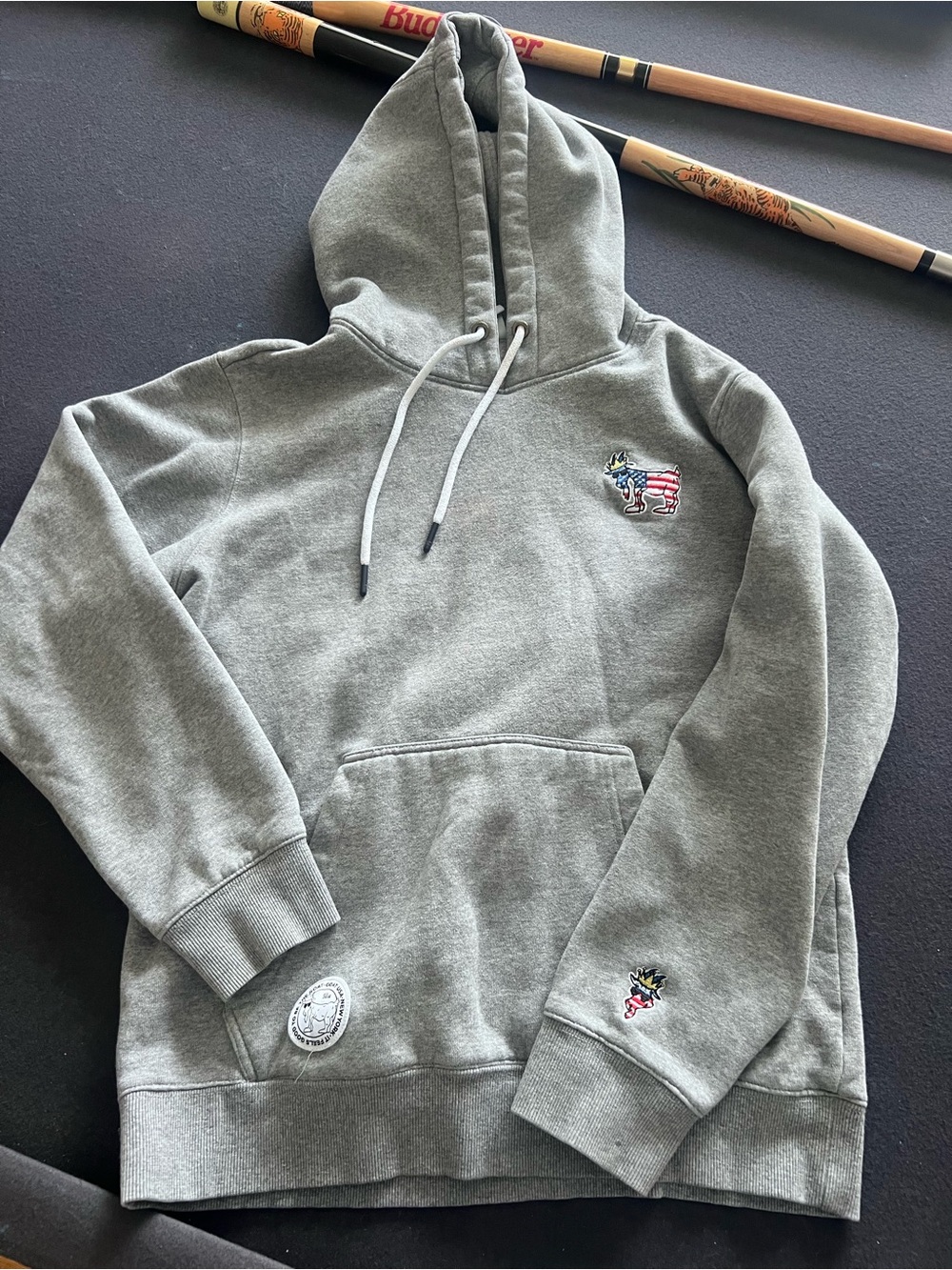 GOAT size small grey sweatshirt Very good condition #C-25